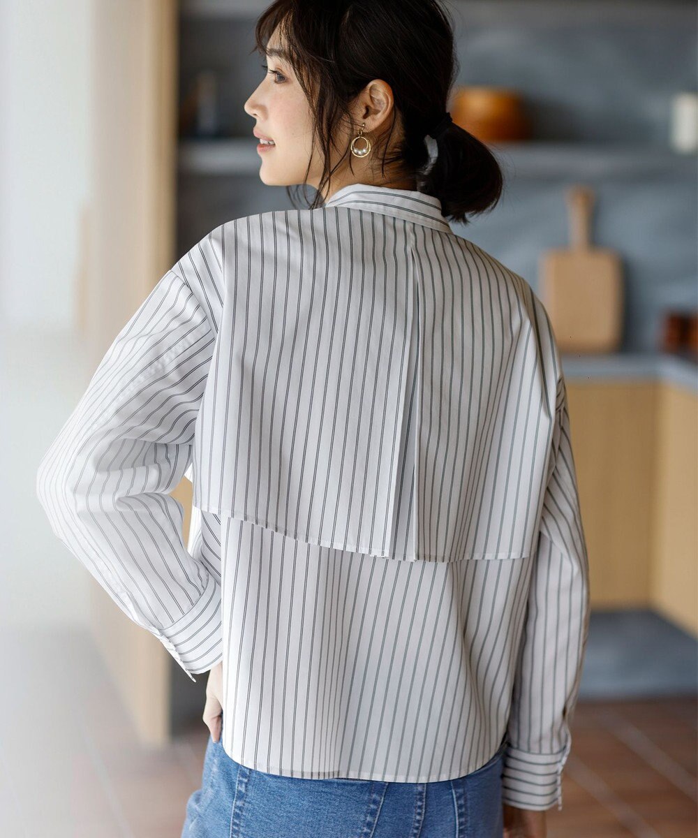 ANY SIS L クロップドヨークハオリ シャツ 