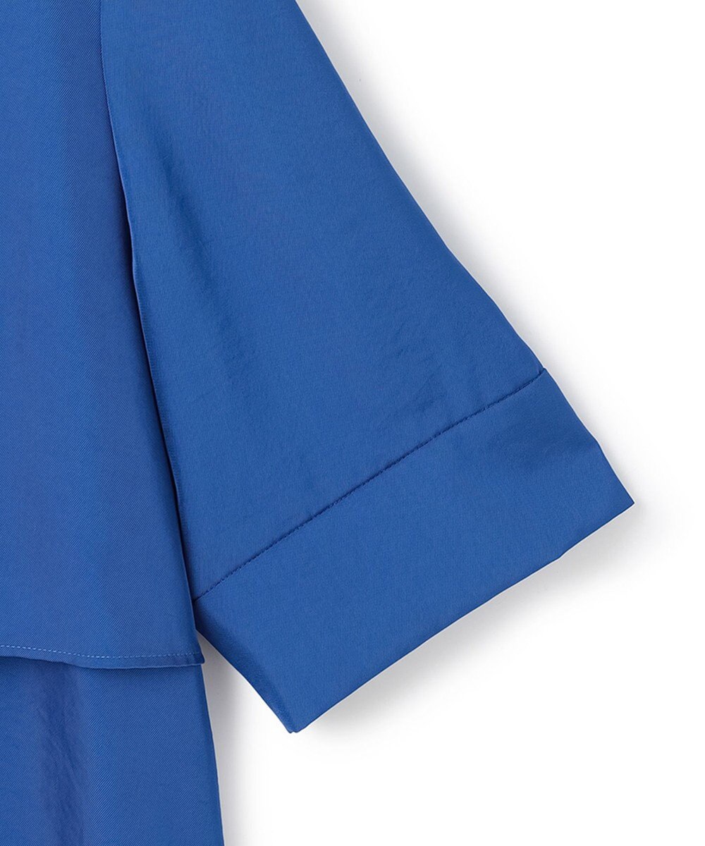 ICB L 【WEB限定・接触冷感・速乾・洗える】シルキーツイル 半袖クロップドシャツ 