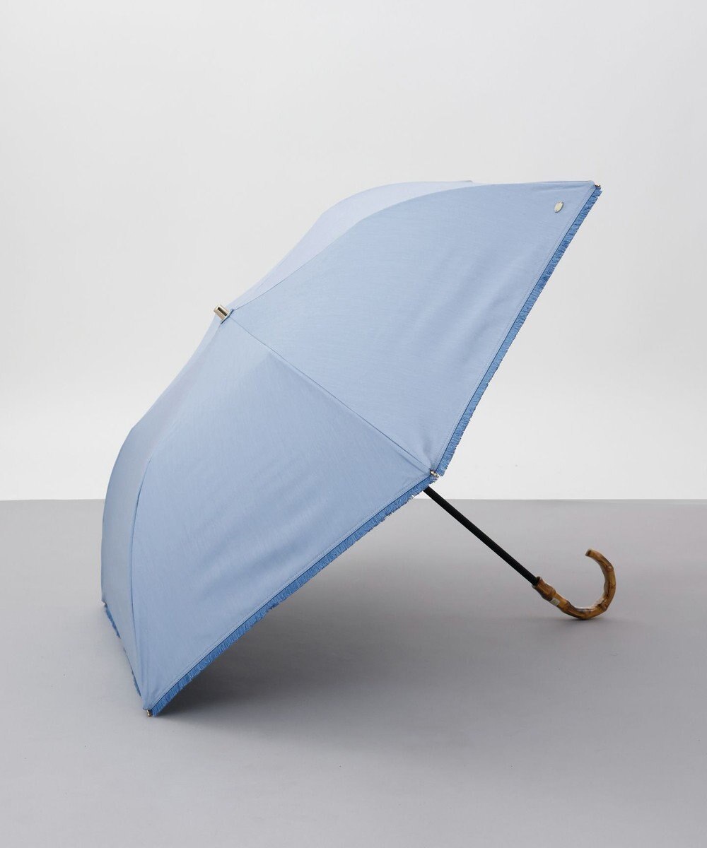 AURORA Blao（ブラオ）デニム切りっぱなし風晴雨兼用傘（折り畳み・ミニ） サックス