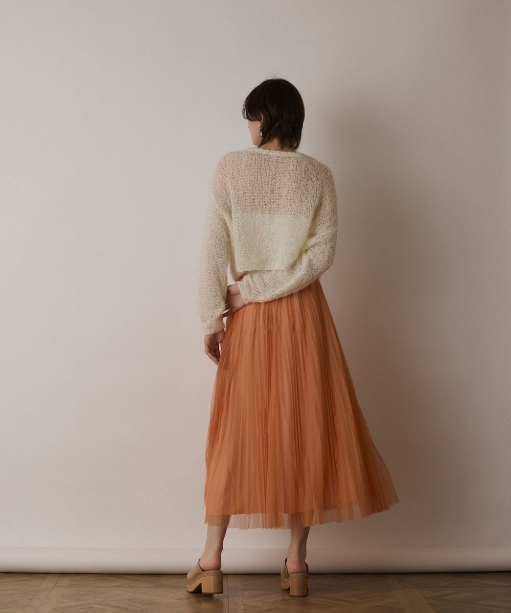 GRACE CONTINENTAL フィルムヤーンニットトップ 