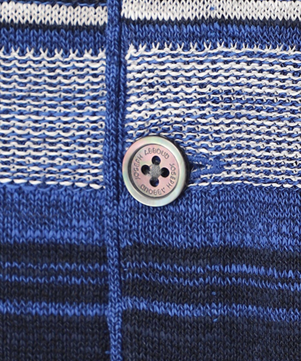 JOSEPH ABBOUD 【サスティナブル】スラブギマボーダー カーディガン 