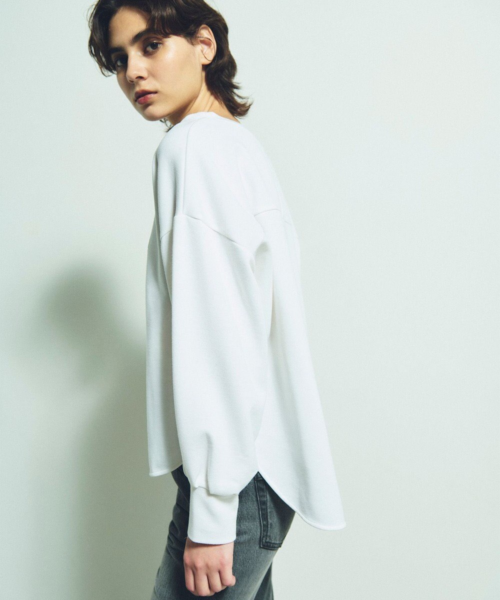 GRACE CONTINENTAL フロッキーロゴプリントトップ 