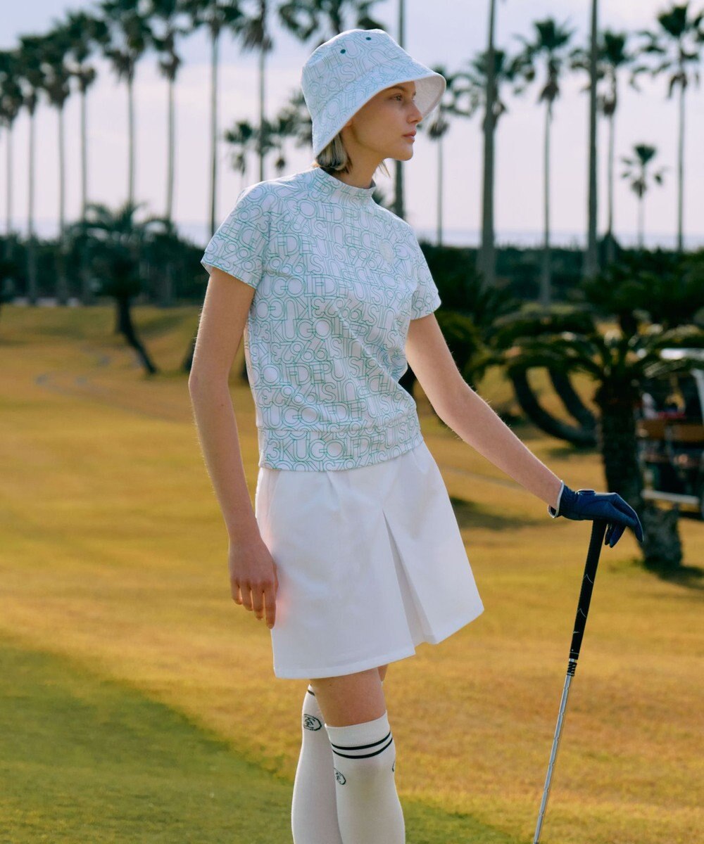 23区GOLF 【WOMEN】無地×総柄2WAYリバーシブルバケットハット 