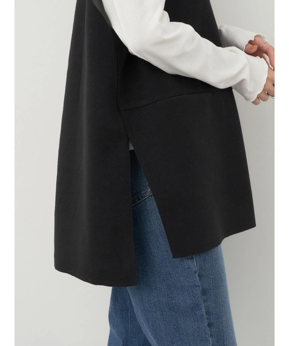 earth music&ecology ＳＥＴ２点圧縮風ポンチベスト＋リブタートル 