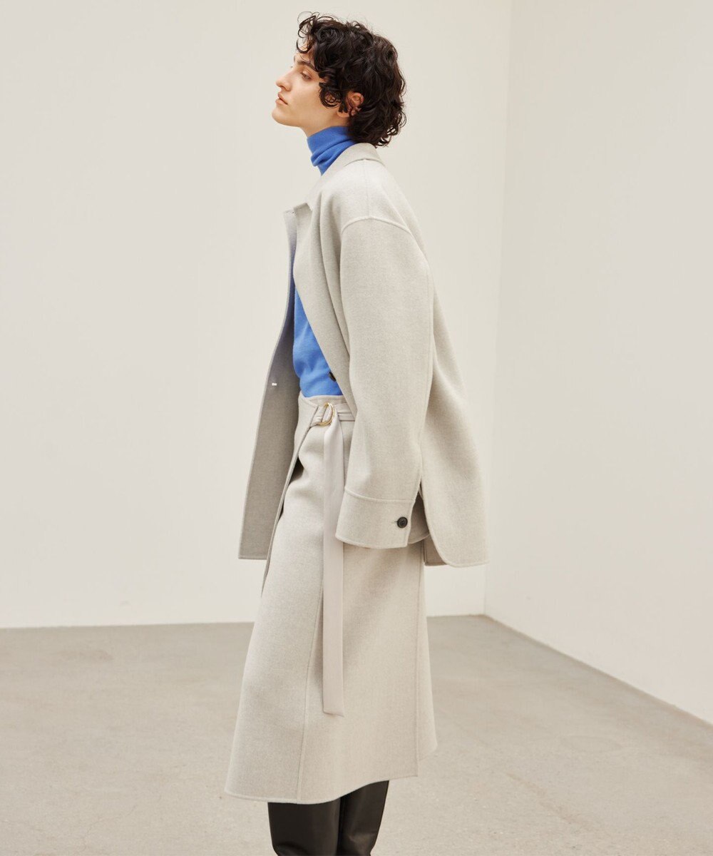 BEIGE， GRASSE / ステンカラーリバーショートコート 