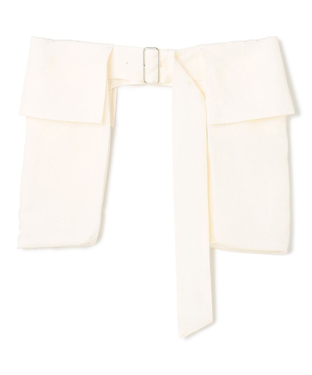 BEIGE， 【洗える】BERNARD / リネンワイドポケット付きラップベルト 