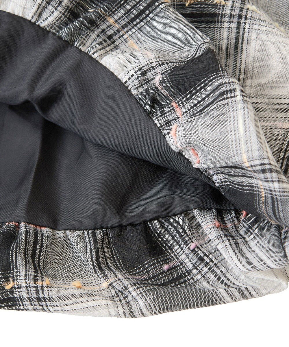 earth music&ecology チェックパターンバルーンキャミビスチェ 