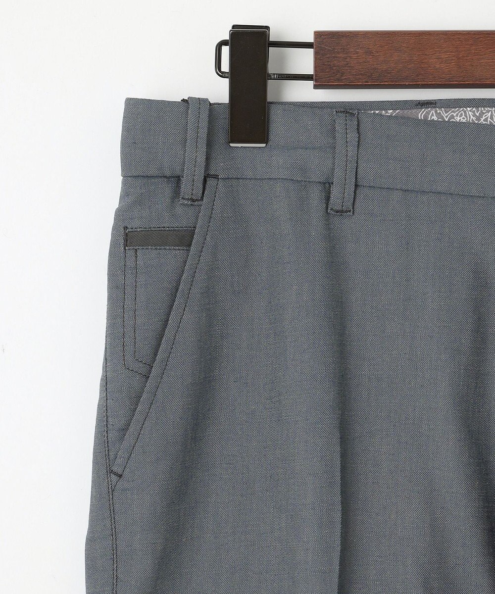 JOSEPH ABBOUD 【キングサイズ・ウエストも伸びる！/ストレッチ】ミックスリネンシャンブレーパンツ 