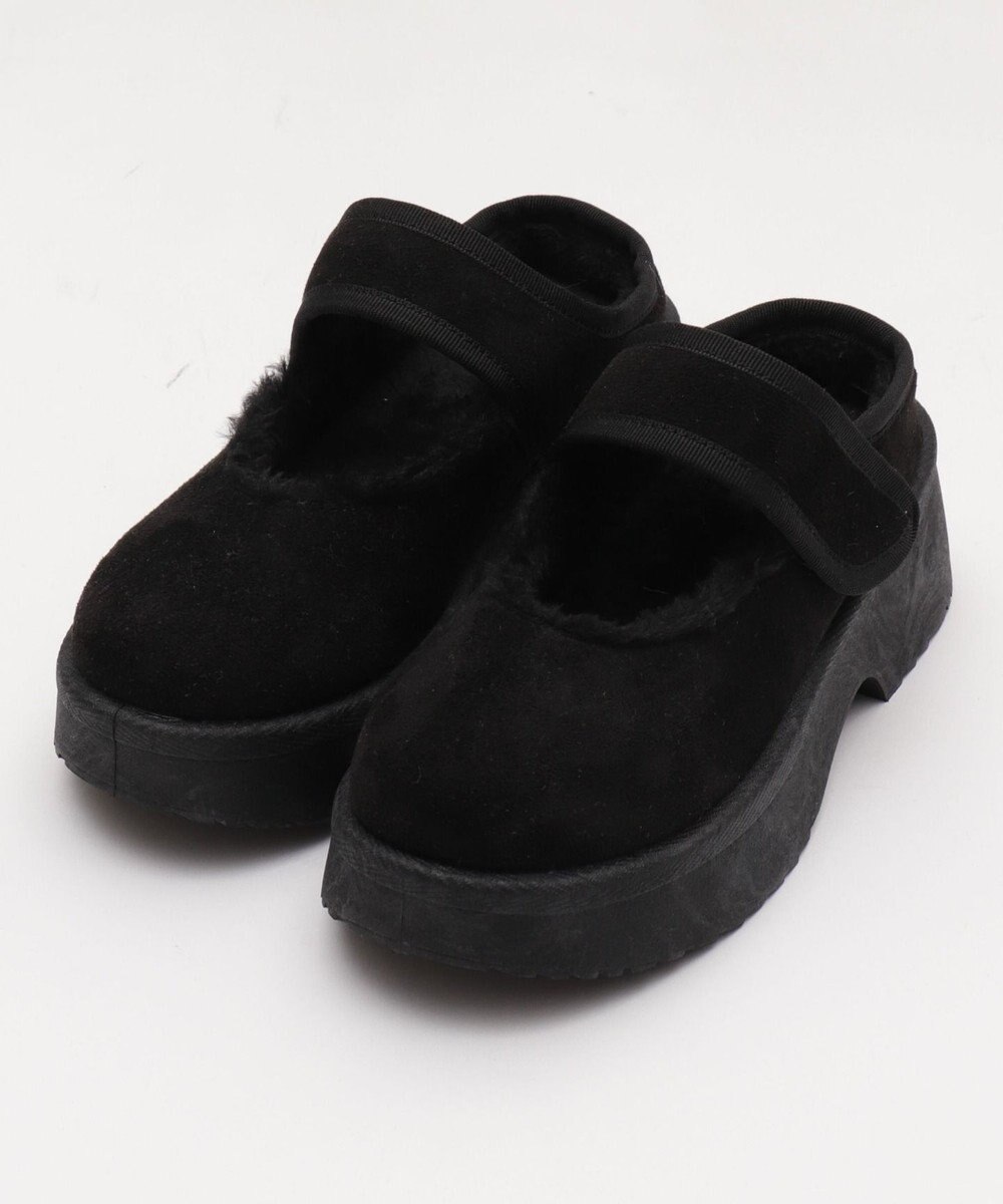 WEGO ムートンタッチメリージェーンシューズ 