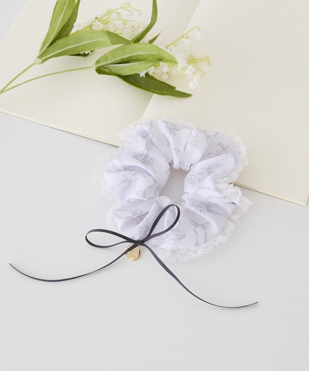 Maison de FLEUR すずらんプリントシュシュ 