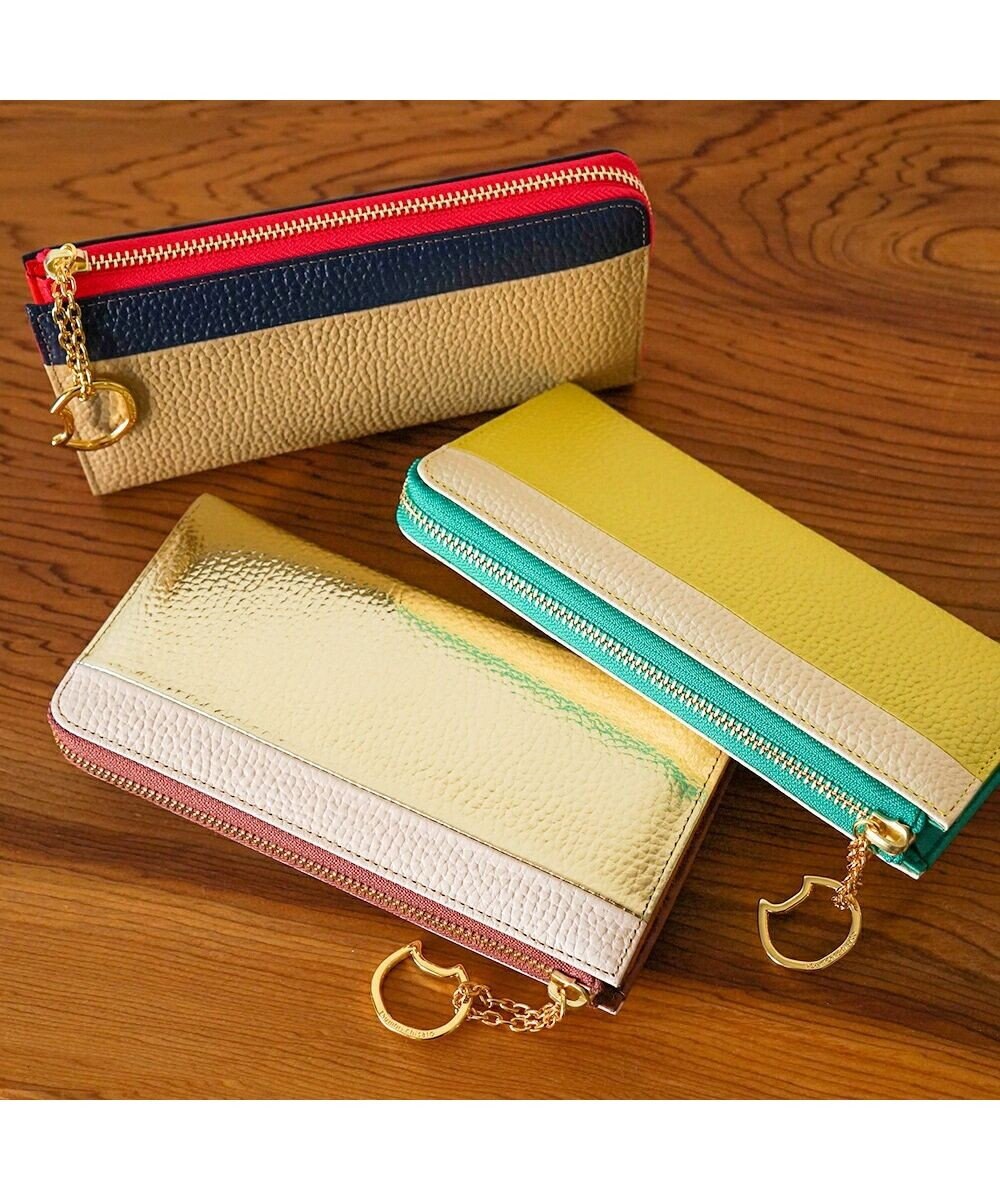 tsumori chisato CARRY シュリンクコンビ　Lファスナー　長財布 