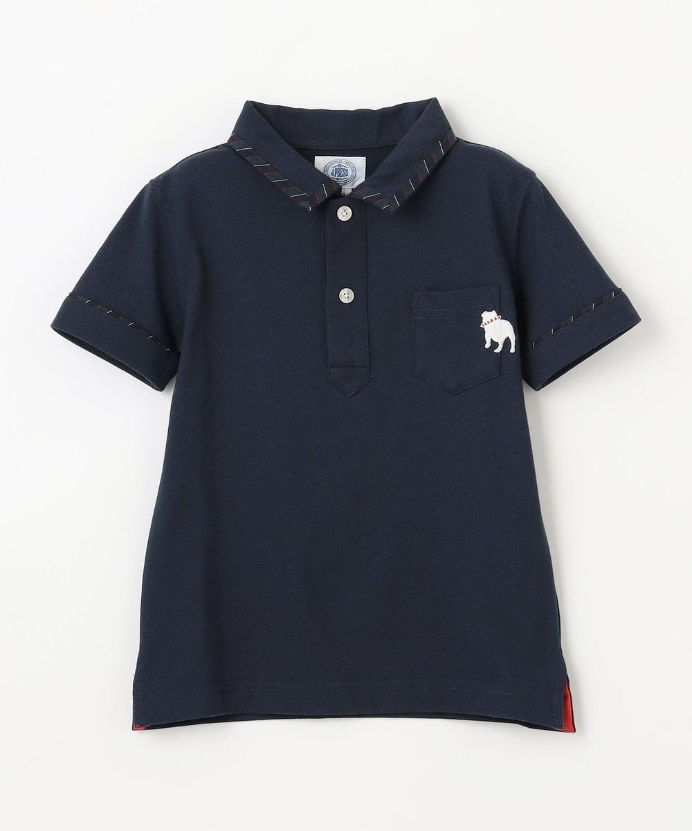 J.PRESS KIDS 【100-130cm】カノコ バックブル 半袖ポロシャツ 