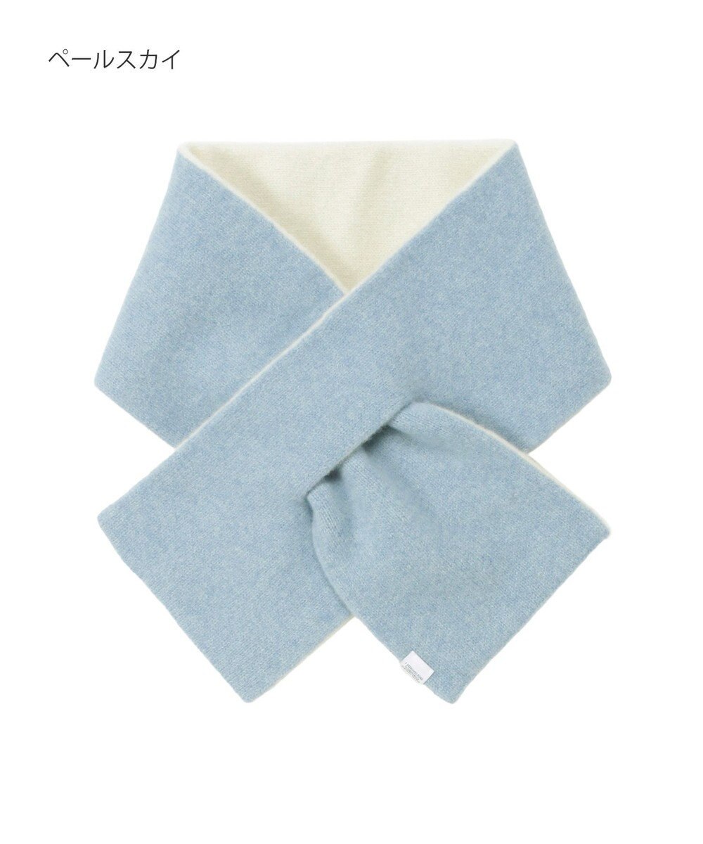 MOONBAT MACKINTOSH PHILOSOPHY(マッキントッシュ フィロソフィー）【ギフトBOX付】ウール100％ リバーシブル ニット マフラー ユニセックス 日本製 