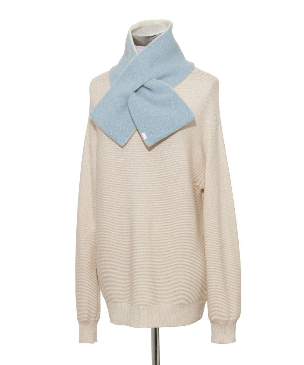 MOONBAT MACKINTOSH PHILOSOPHY(マッキントッシュ フィロソフィー）【ギフトBOX付】ウール100％ リバーシブル ニット マフラー ユニセックス 日本製 