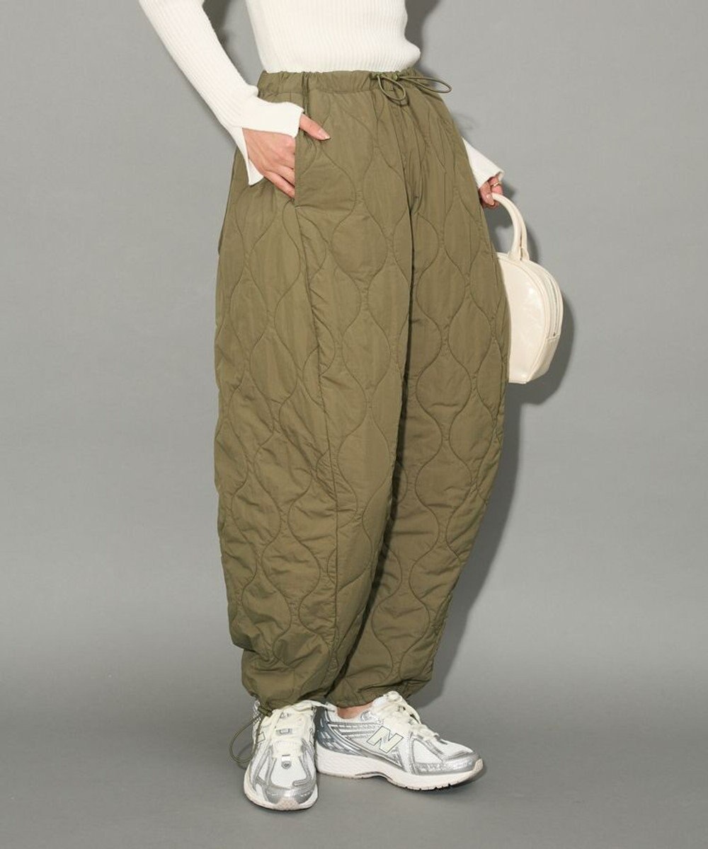 Green Parks キルティングカーブパンツ 