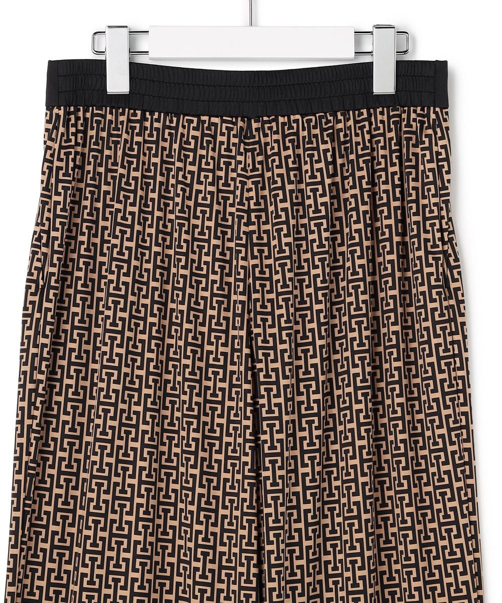 ICB L 【30th ANNIVERSARY】 モノグラムプリントスムース ワイドパンツ 