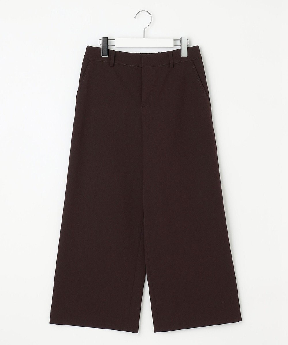 J.PRESS LADIES 【WEB限定カラーあり・洗える】T/Rアルガンシルク ワイド パンツ 