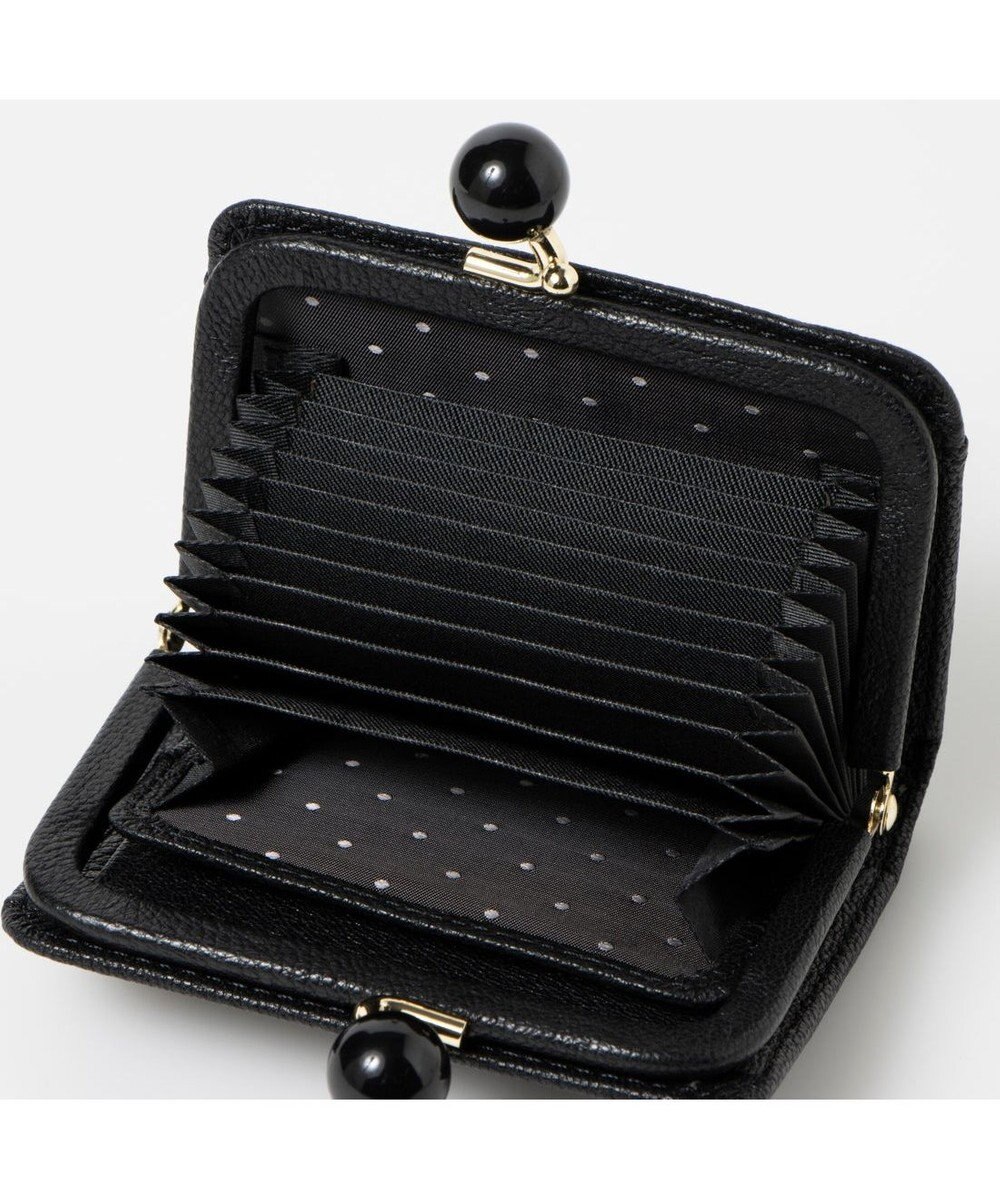 UNBILLION ペルケ perche / アクリル玉ドット刺繍・ジャバラカードウォレット 