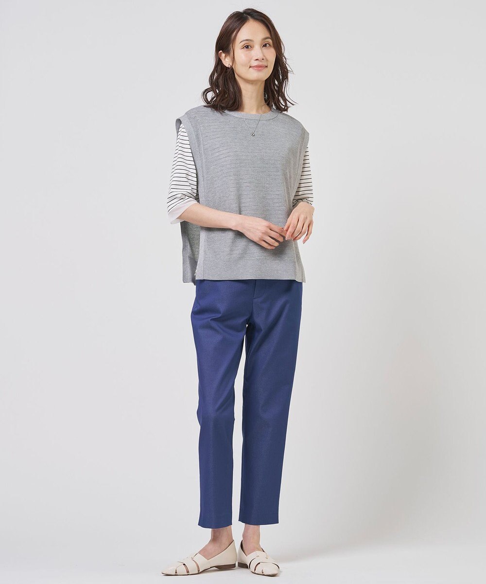 J.PRESS LADIES S スムースジャージー ボーダー カットソー 