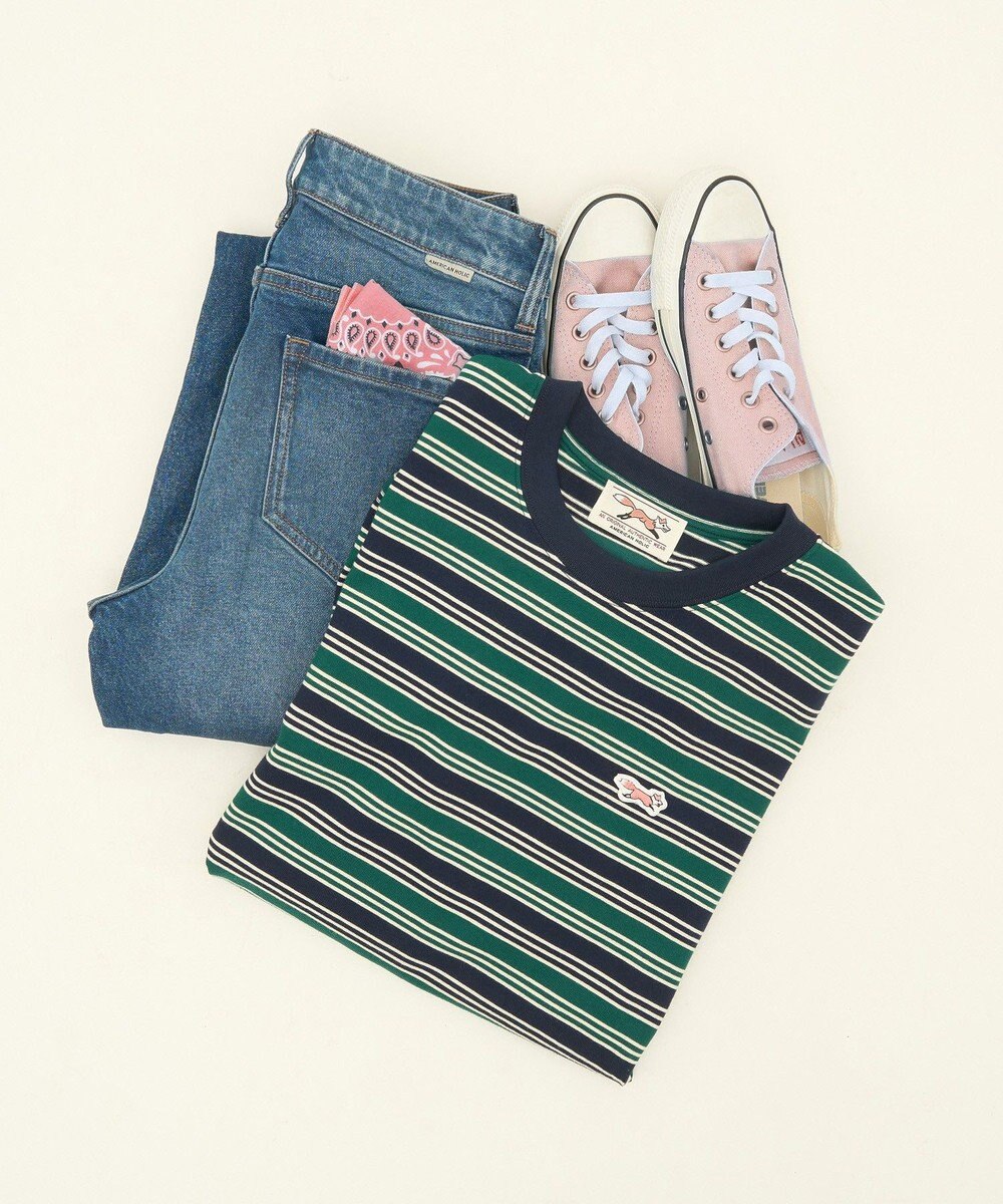 AMERICAN HOLIC PENNEY'S レトロボーダーロングTシャツ 