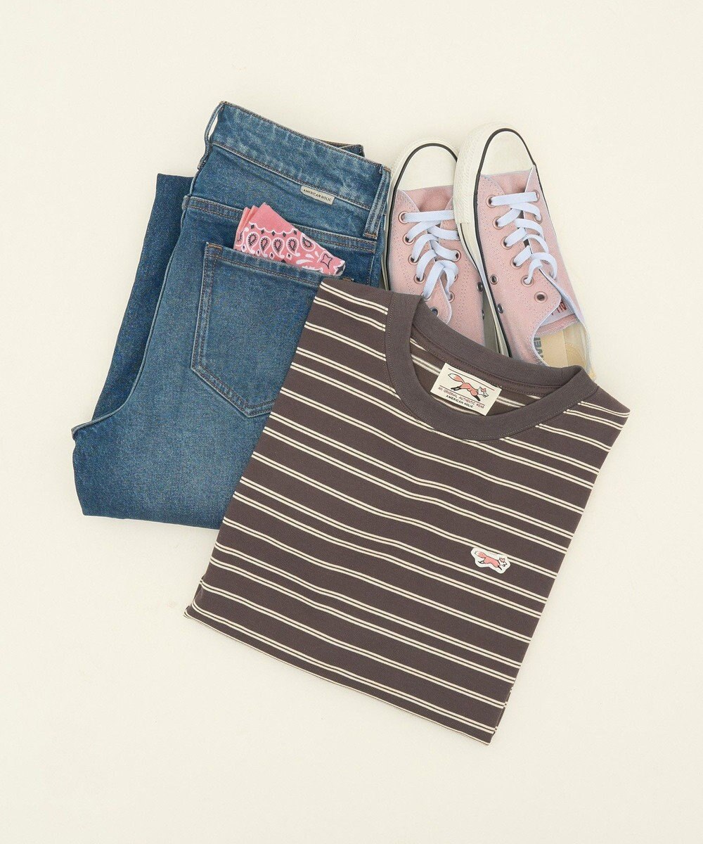 AMERICAN HOLIC PENNEY'S レトロボーダーロングTシャツ 