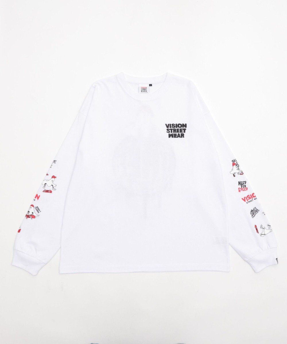 WEGO 【ユニセックス着用ITEM/MLサイズ展開】別注VISIONゴーストグラフィックT（LS） 