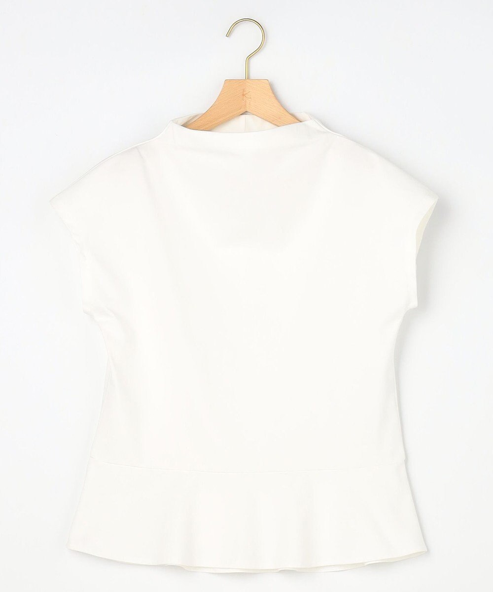 組曲 【先行予約・WEB限定】プレーティング天竺  ペプラムカットソー 