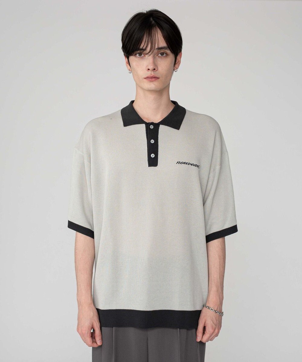 WEGO 【ユニセックス着用ITEM/MLサイズ展開】ワンポイントニットポロシャツ（SS） 