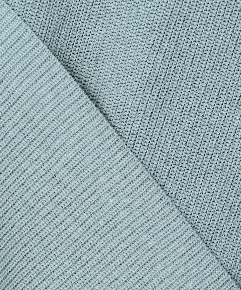 J.PRESS LADIES 【洗える】ORGANIC GASS COTTON キーネック カーディガン 