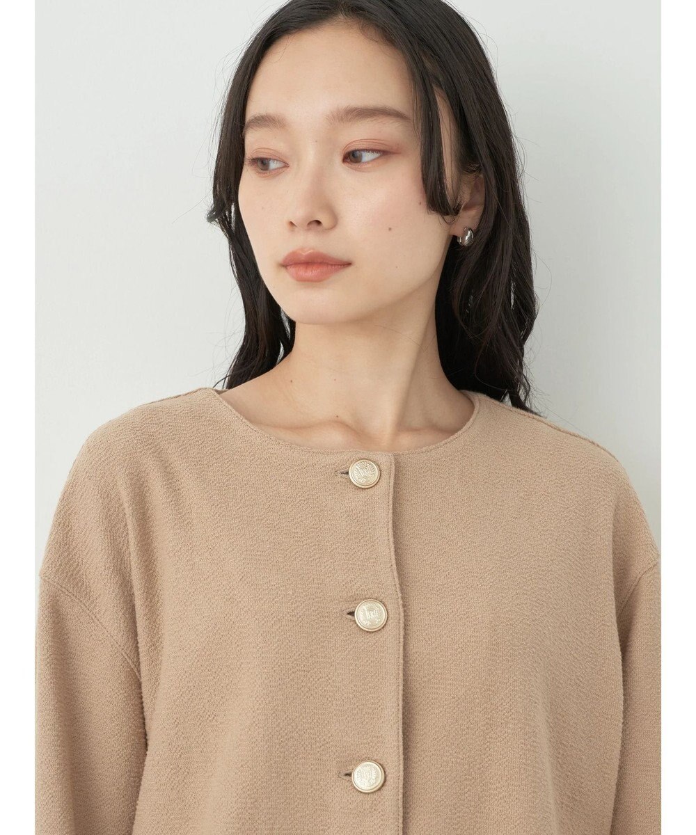 earth music&ecology 金釦スラブカーディガン 