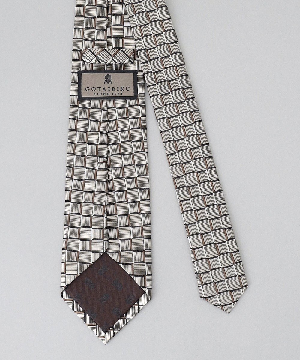 GOTAIRIKU GOTAIRIKU別注【日本製】シルク ネクタイ_チェック織り 