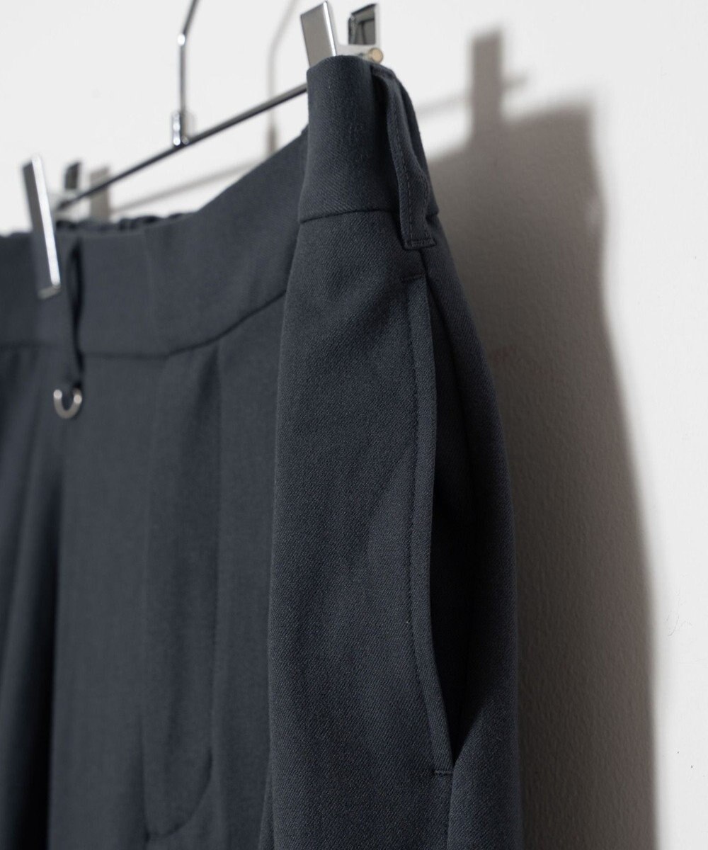 WEGO 起毛TR ワイドストレートスラックス 