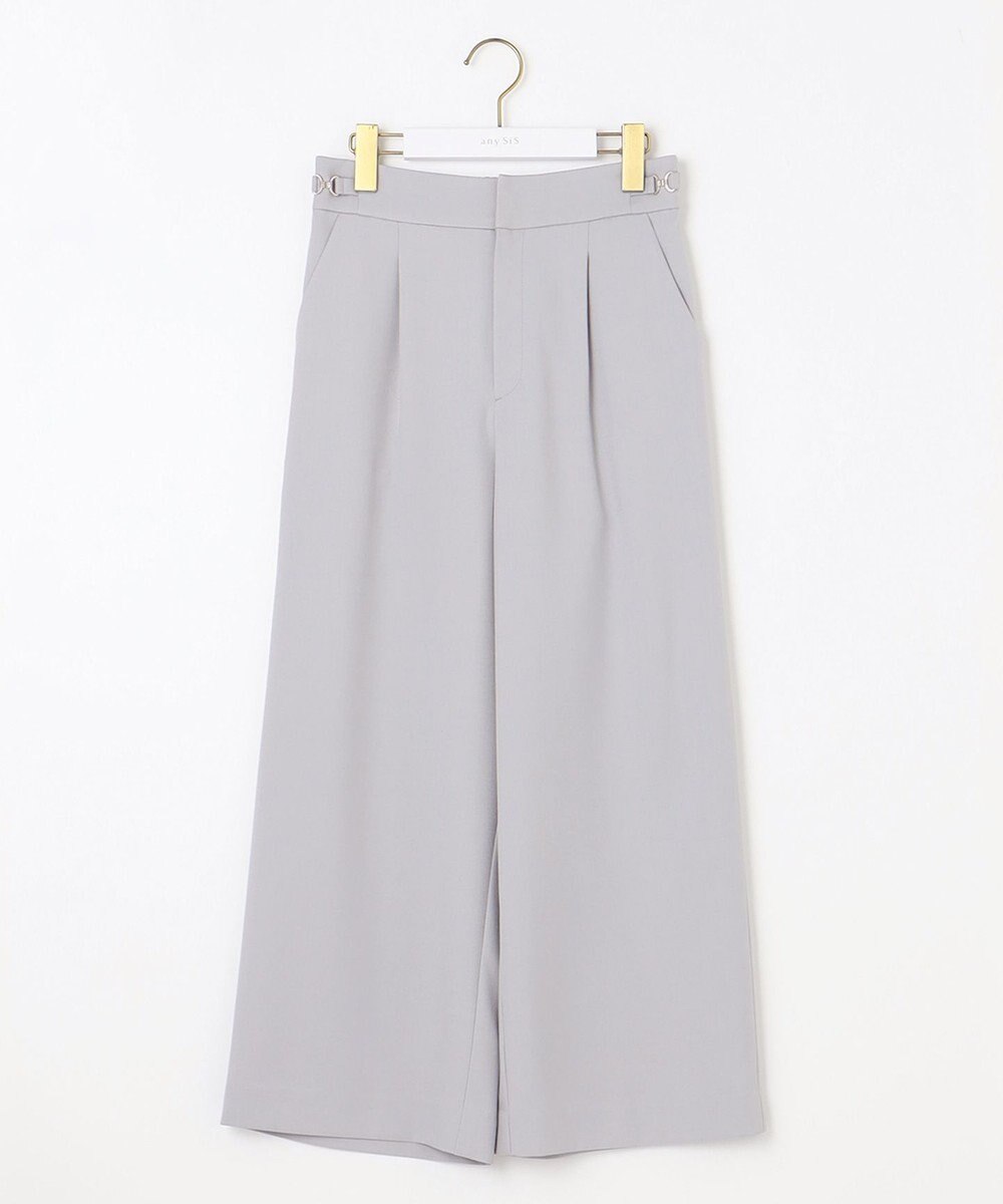 ANY SIS 【洗える】ビットポイント ワイドパンツ 