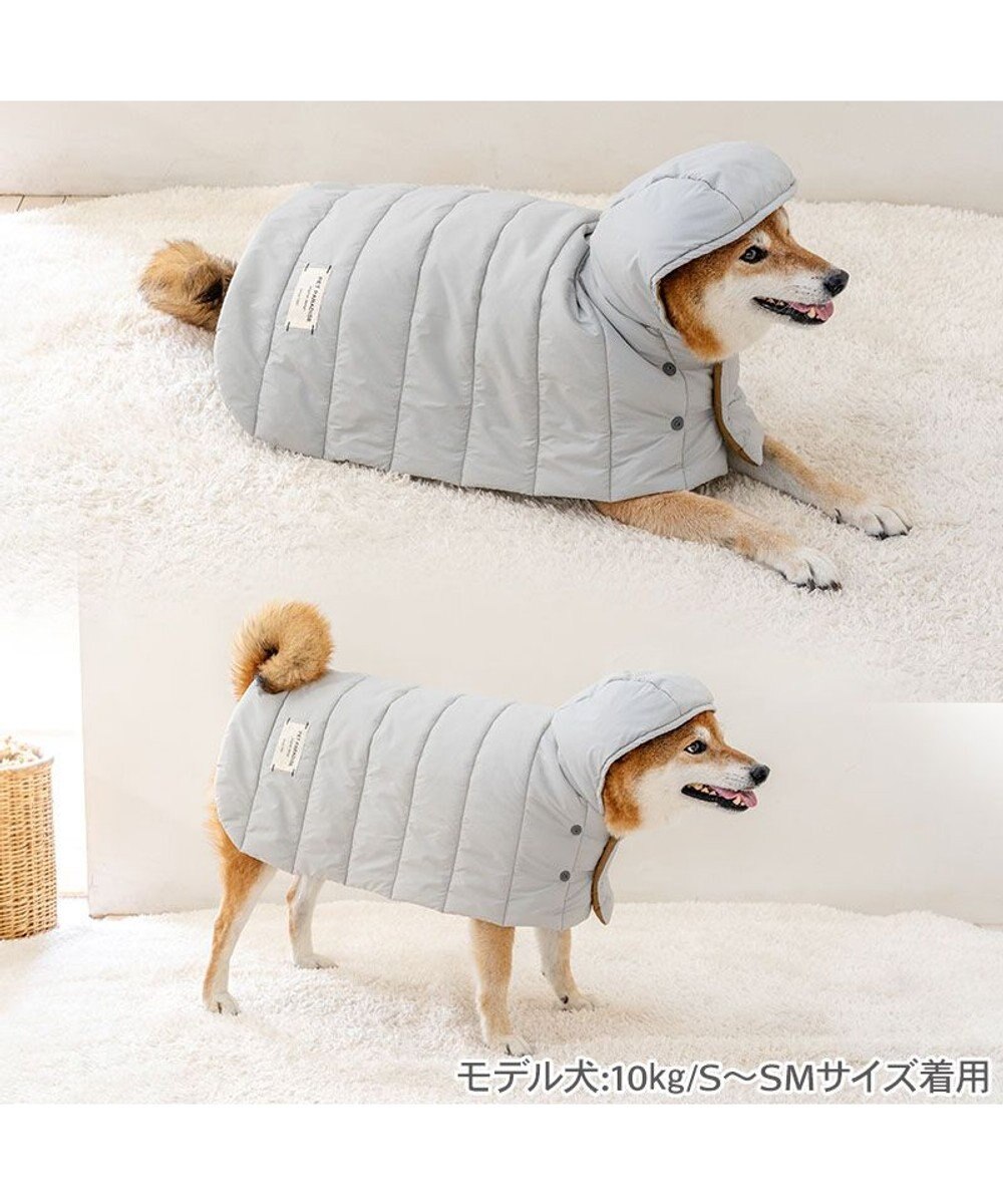 PET PARADISE ペットパラダイス フード付 防寒 ブランケット 大 