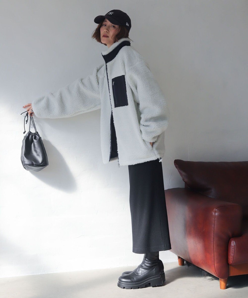 WEGO 【2025年秋冬新作アイテム/ユニセックス着用ITEM/SMLサイズ展開】ボアブルゾン 