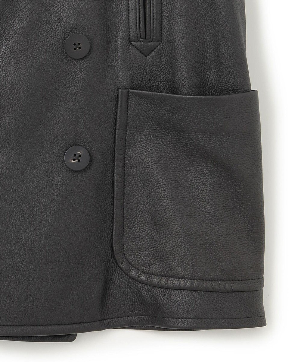 J.PRESS MEN ディアスキンレザーPコート 