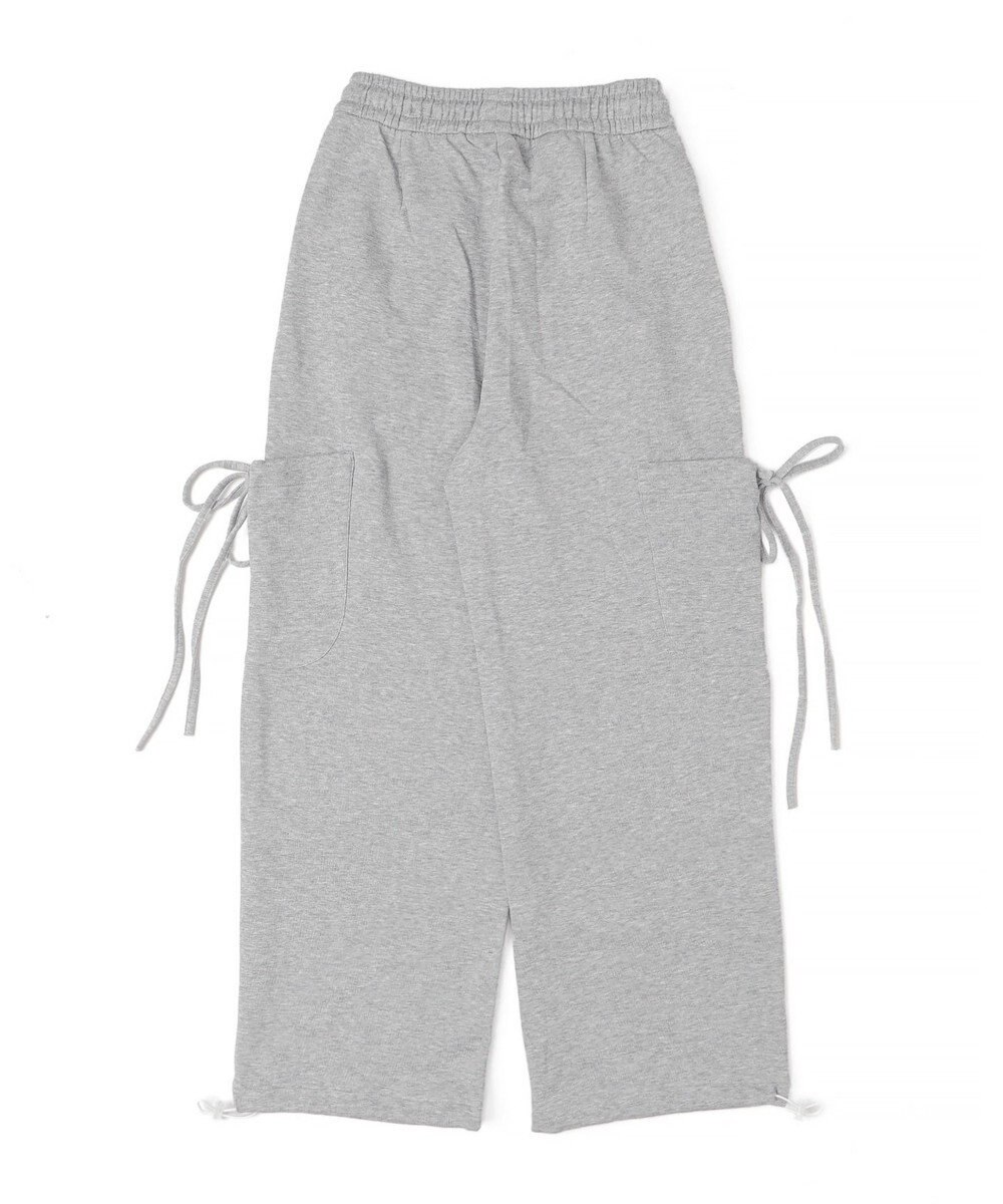 WEGO 【ウエストゴム】リボンカーゴスウェットパンツ 