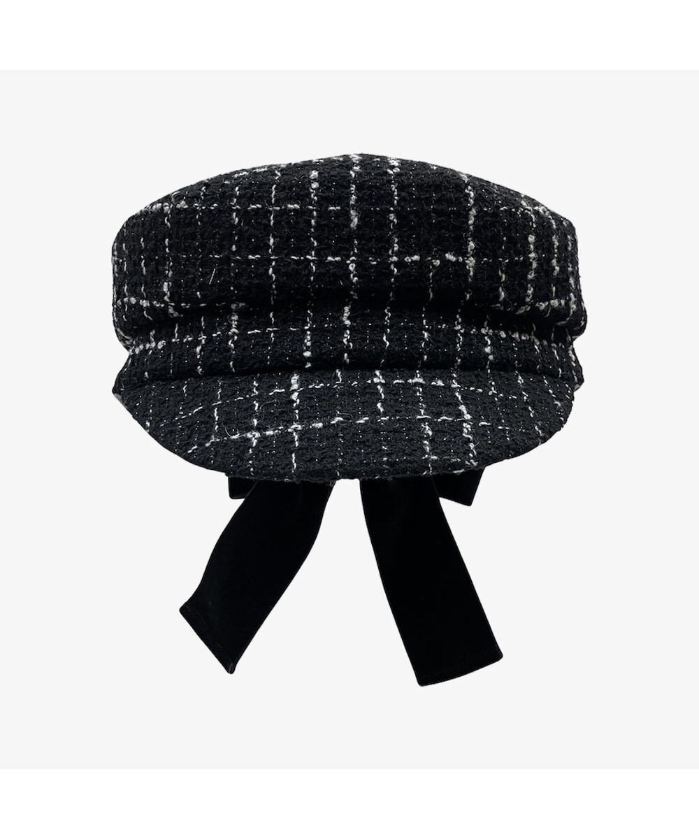 林八百吉商店 un chapeau ツイードマリンリボンキャス 