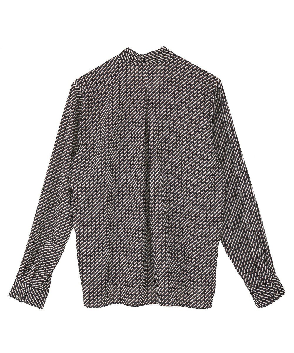 YECCA VECCA ジオメ柄ボウタイブラウス 