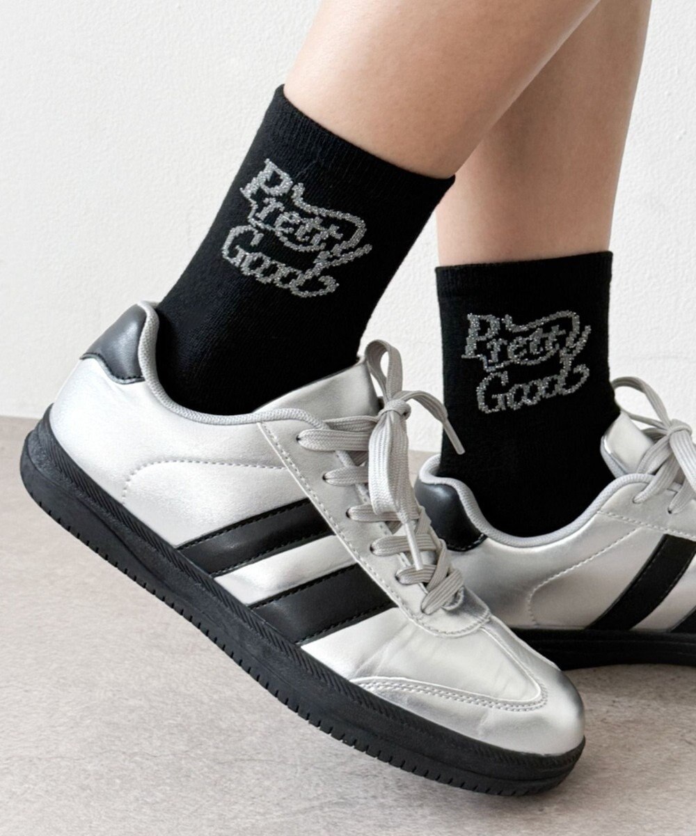 WEGO ラメロゴソックス 