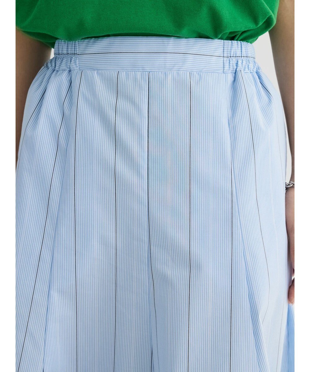 Green Parks ストライプフレアスカート 