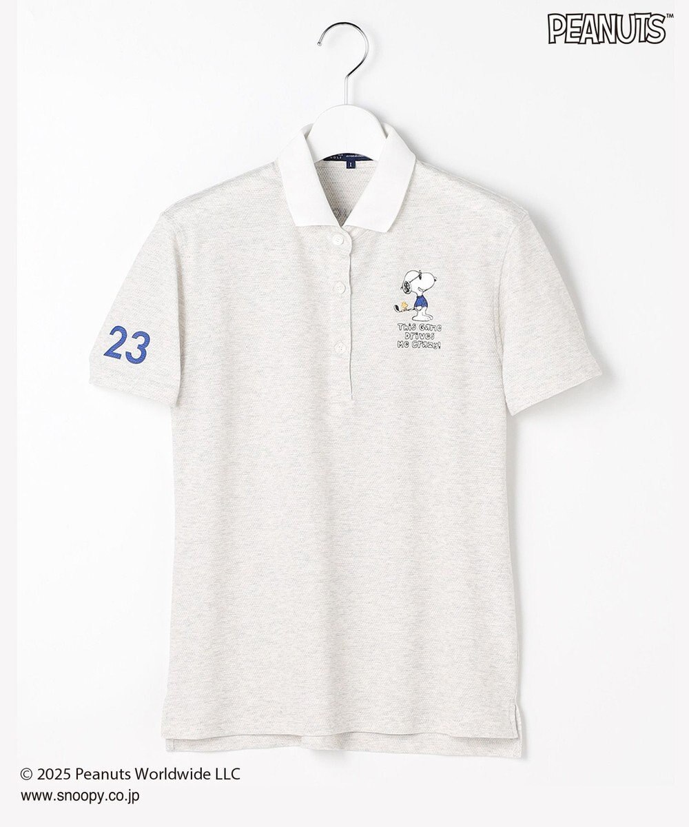 23区GOLF 【WOMEN】『PEANUTS』コラボ　「JOE COOL」半袖ポロシャツ 