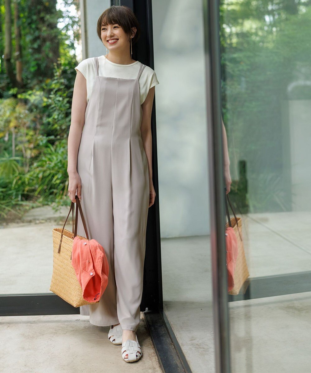 ANY 【2SET/洗濯機可】プルオーバー×キャミサロペットセット 