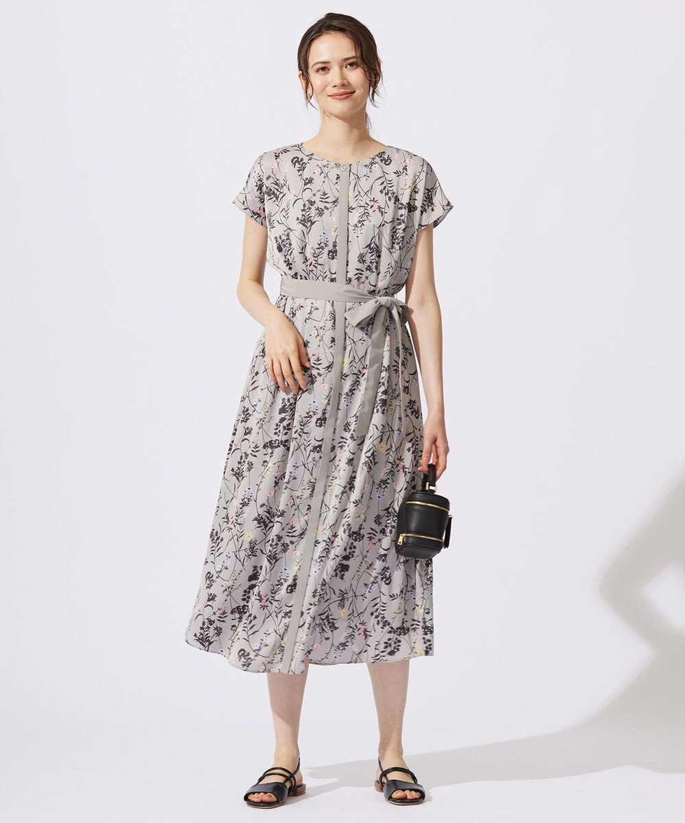 自由区 S 【ご好評につき追加生産・新色追加】ハーバルフロープリント ワンピース 