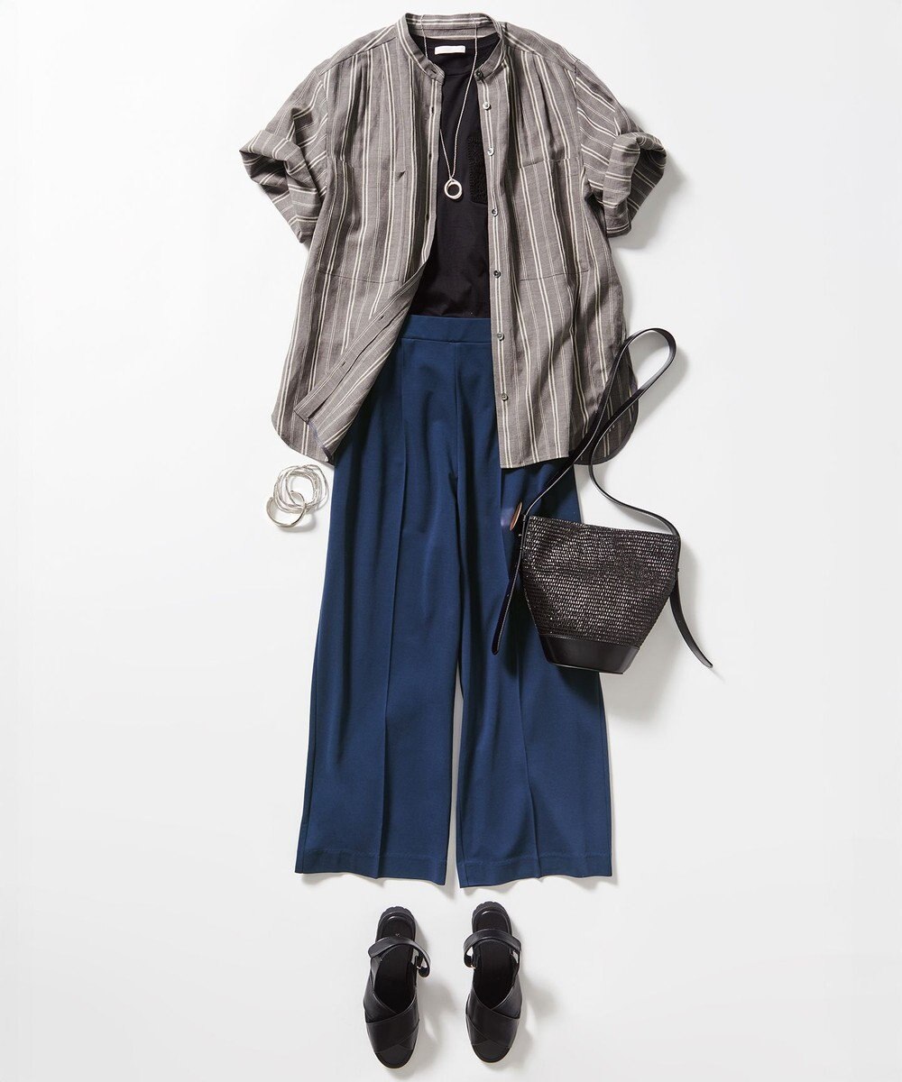 自由区 【カタログ掲載・セットアップ対応・接触冷感・UVカット・吸水速乾・抗菌防臭・洗える】ハイカウントモクロディ パンツ 