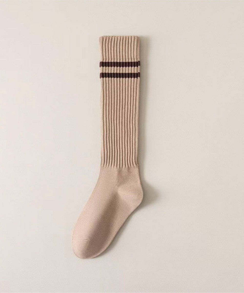 WEGO ラインリブハイソックス 