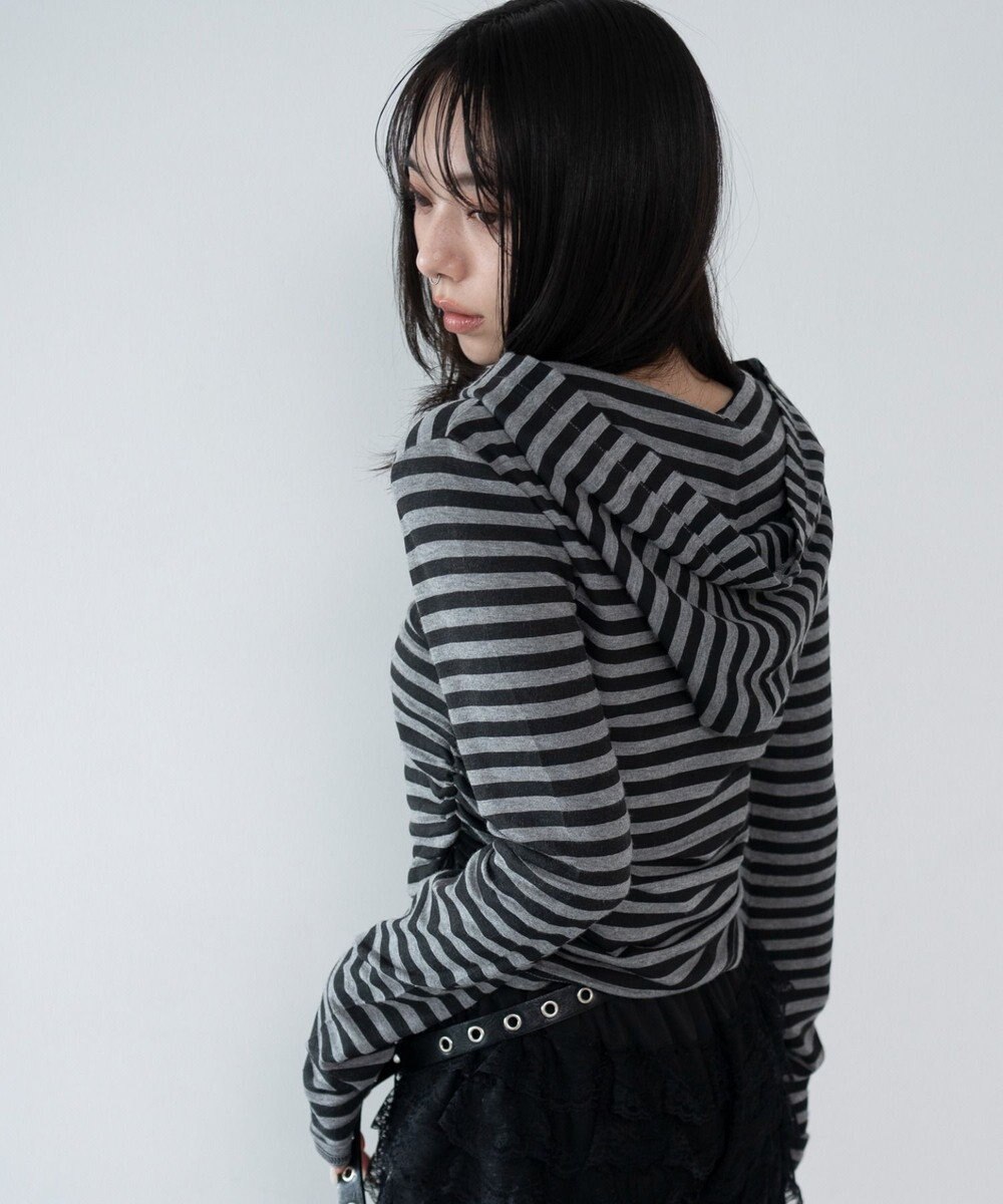 WEGO ヘンリーネックフードロンT 