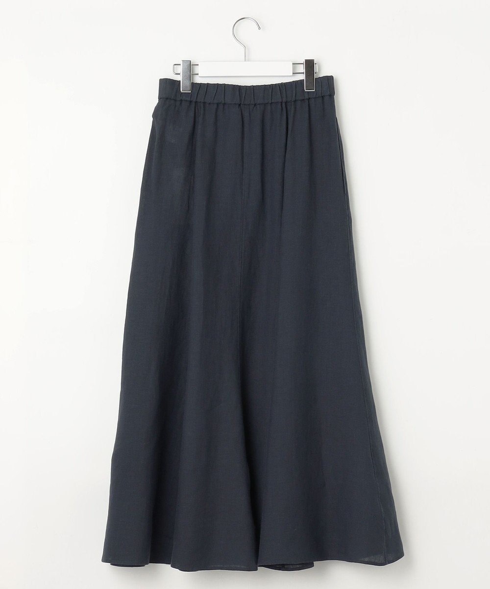 23区 L 【洗える】LIBECOリネン フレアスカート 
