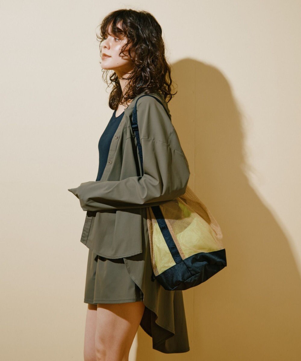 San-ai Resort（三愛水着楽園） ★新色ブラック×ライトグレー入荷【UPF50＋】シャツ・ショートパンツ付き４点セット　9M・11L　【San-ai Resort（サンアイリゾート）】 