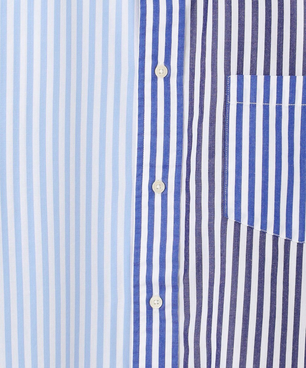 J.PRESS YORK STREET 【UNISEX】クレイジーパターン バンドカラーシャツ 